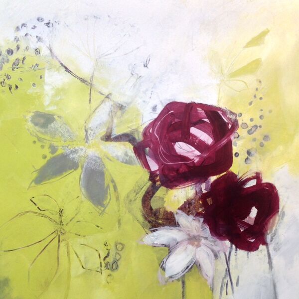 After the rain Abstract-garden-painting