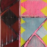 Pink Blast 80x80cm