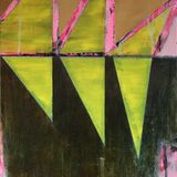 Pink Zig Zag. 90x60cm