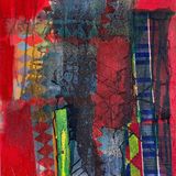 Red Kente - 68.5x45.5cm
