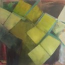 Falling Yellow 122x122cm NA