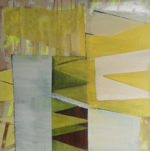 Yellow Halls 81x81cm