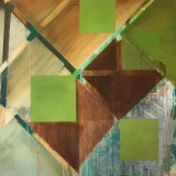 Tilted Greens 1 76x76cm