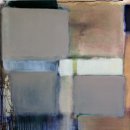 Blue Drip Zone Painting 81x81cm NA