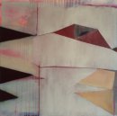 White Sleeps in Rust 76x76cm