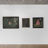 Paintings on view in room 3