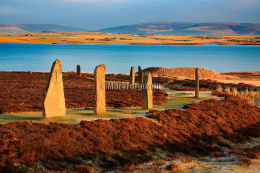The Harray Loch and Ring of Brodgar