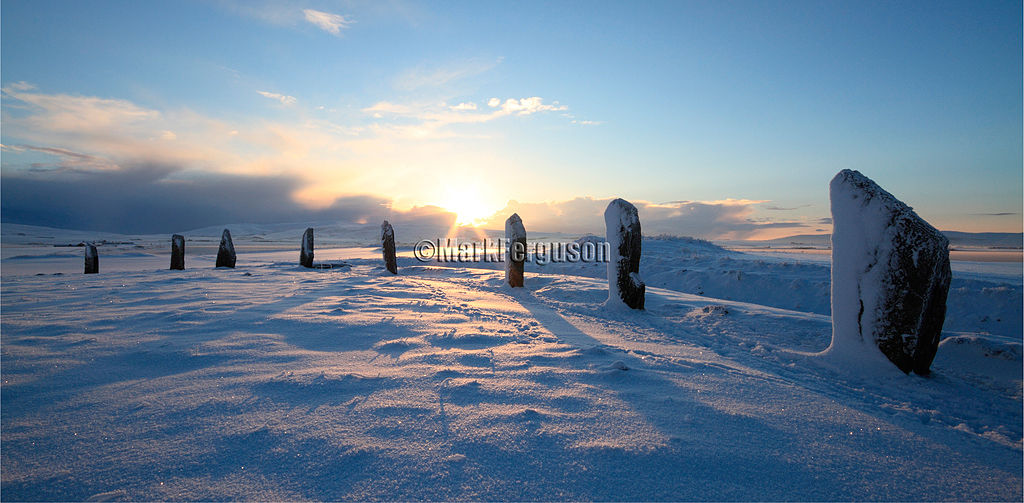 Winter sunrise at the Ring of Brodgar
