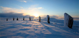Winter sunrise at the Ring of Brodgar