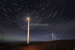 Aurora glow at Hammars Hill