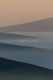 Harray Hills in mist