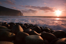 January sunset at Rackwick Bay