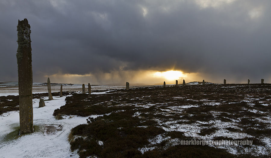 Ring of Brodgar winter panorama