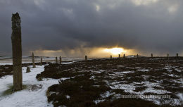 Ring of Brodgar winter panorama