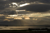 Crepuscular rays over Hoy