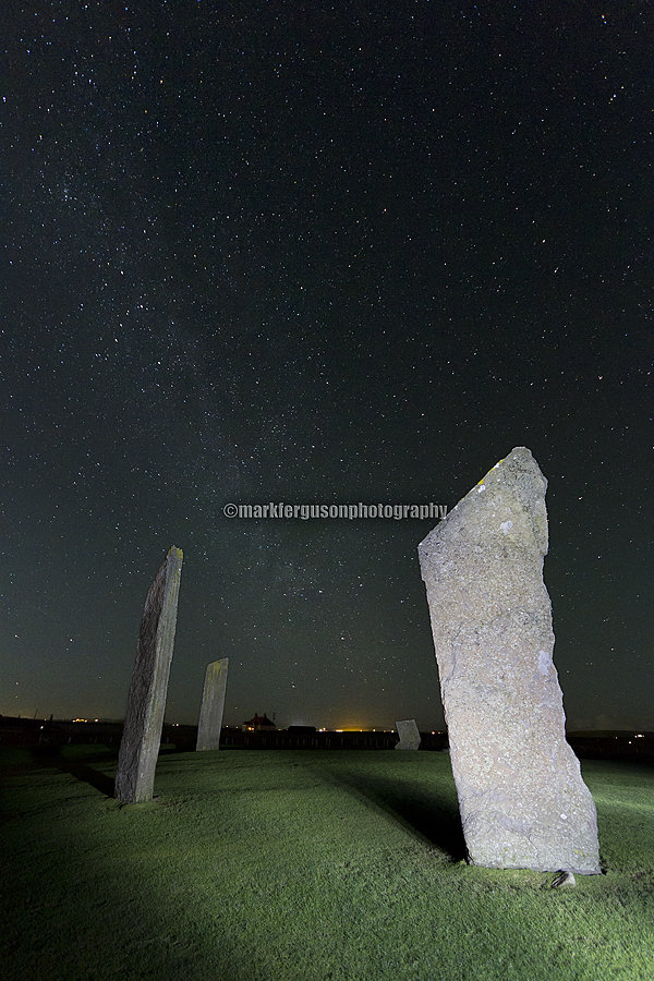 Stones of Stenness at night