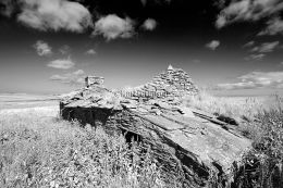 Stone Cottage in infrared