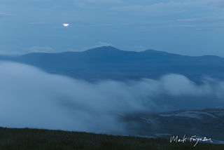 Full moon rising