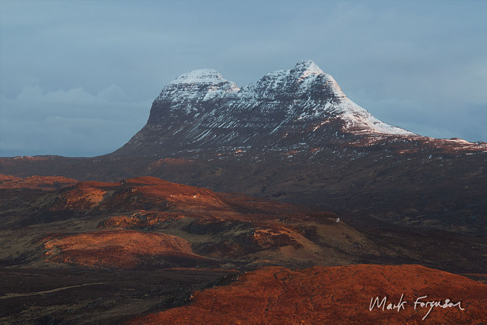 Snow capped Suilven