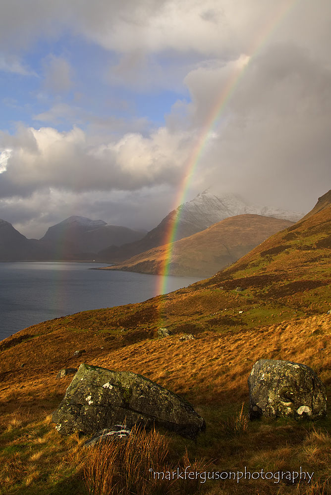 Rainbow over Loch Scavaig
