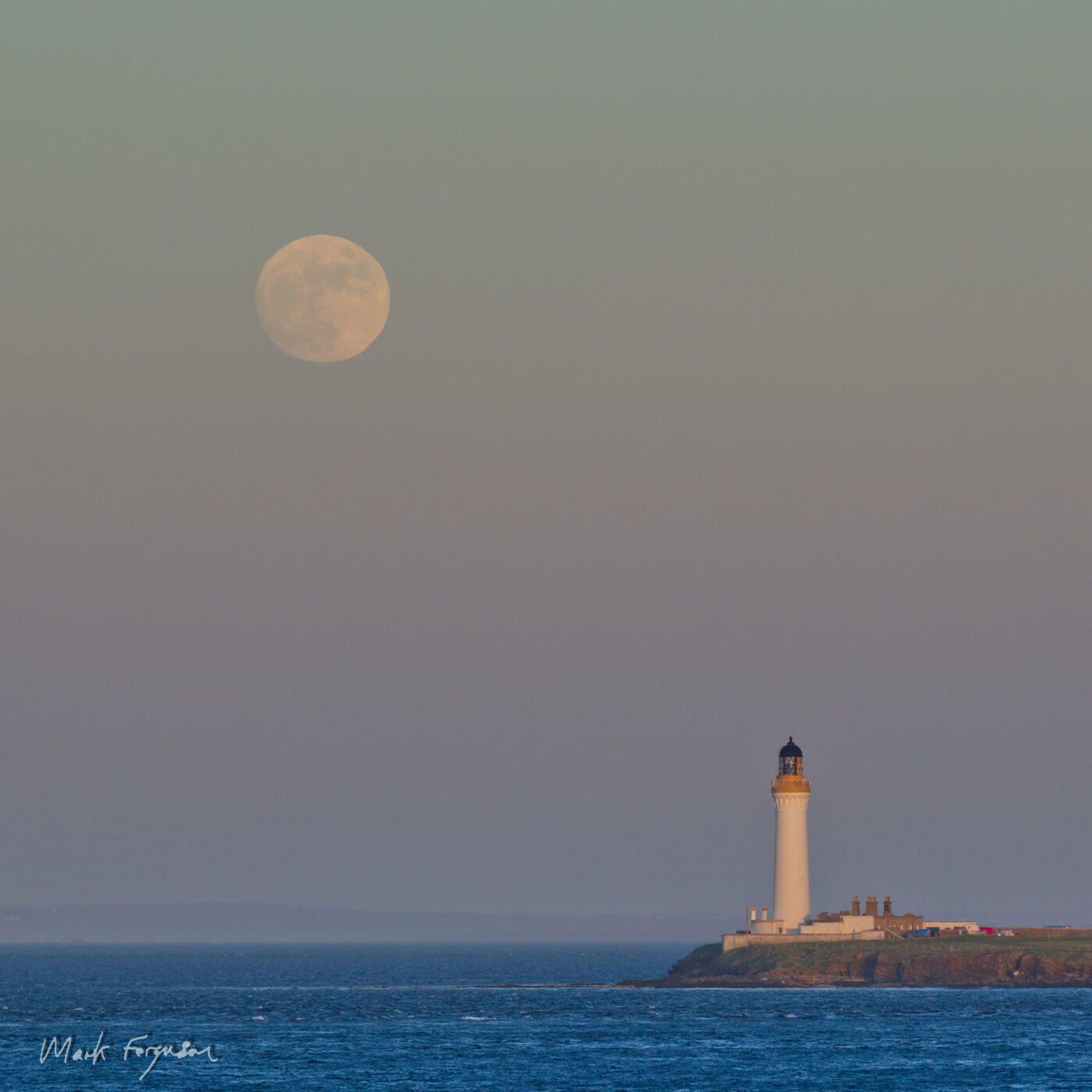 Moonrise over Graemsay Lighthouse