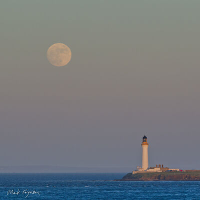 Moonrise over Graemsay Lighthouse