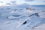 Trotternish mountains in winter