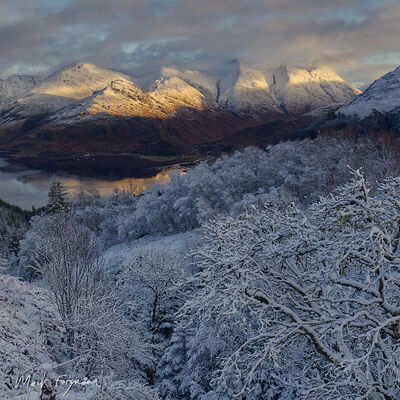 Sunlight on Five Sisters