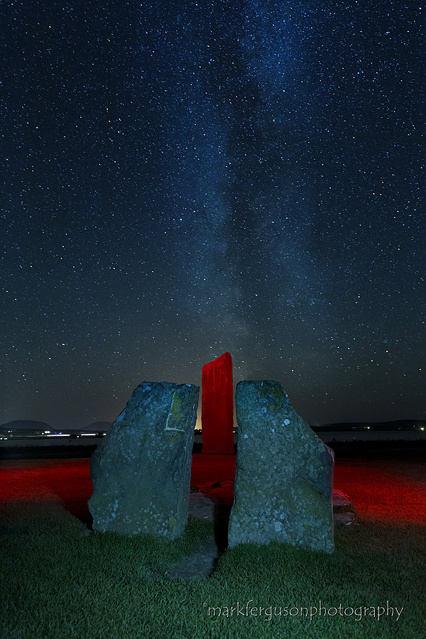Stenness Stones under the Milky Way
