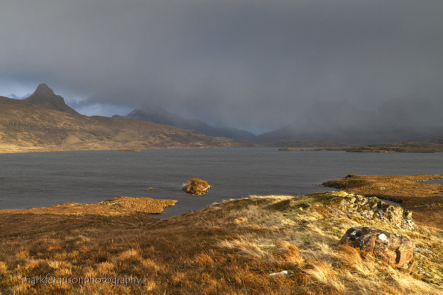 Coigach snow shower