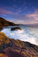 Sunset at Freathy Beach Cornwall UK