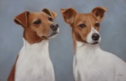 Original Pastel Painting of Millie & Penny.