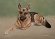 Original Pastel Painting of Cleo