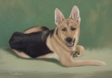 Original Pastel Painting of Eva