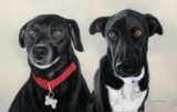 Original Pastel Painting of Frankie and Albert.
