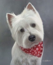 Original Pastel Painting Of Westie.