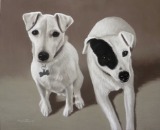 Original Pastel Painting of Meg & Molly.