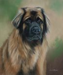Original Pastel Painting Of Blue.