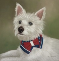 Original Pastel Painting of Harley the Westie.
