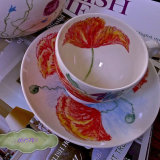 Unique Hand Painted Cup & Saucer. £35.00