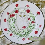 Chippy was doing a spot of modeling for a china plate. An idea for the " Cat Band " came to mind.....