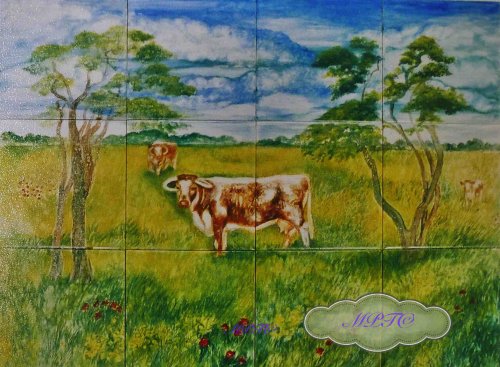 Example of Commissioned Backsplash