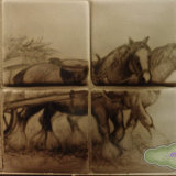 Farm and Countryside Tiles."Heavy Horses"