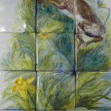 Spring Hare Tiles - Sold