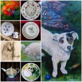 GIFT inspiration. Commission your own Portrait. Drawing, Painting or China.