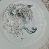 Longwool Sheep painted onto fine bone china