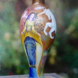 Past Commission of Hand Painted Wooden Table Lamp