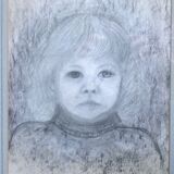 Family portrait drawn or painted