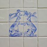 Boxing Hares Tile Splashback