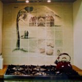 The mural can now be mounted onto your wall (Picture is former bespoke commission)